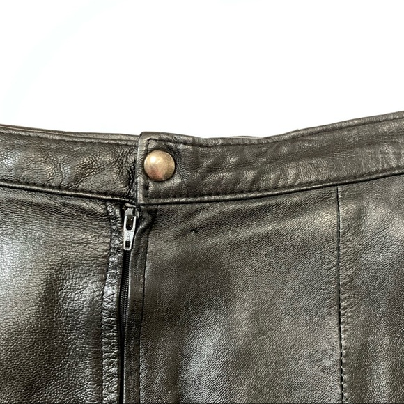 The Olde Hide House Black Leather Skirt - Picture 4 of 8